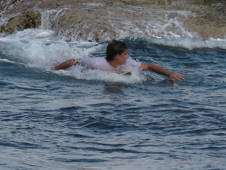 Surfing in Dominica